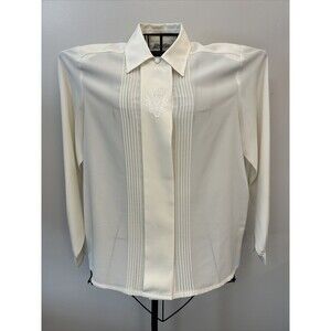 Yves St. Clair Blouse Vintage ivory size 12 button down